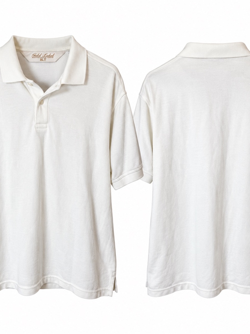 Roundtree & Yorke Men’s XLT White Polo Shirt Tall